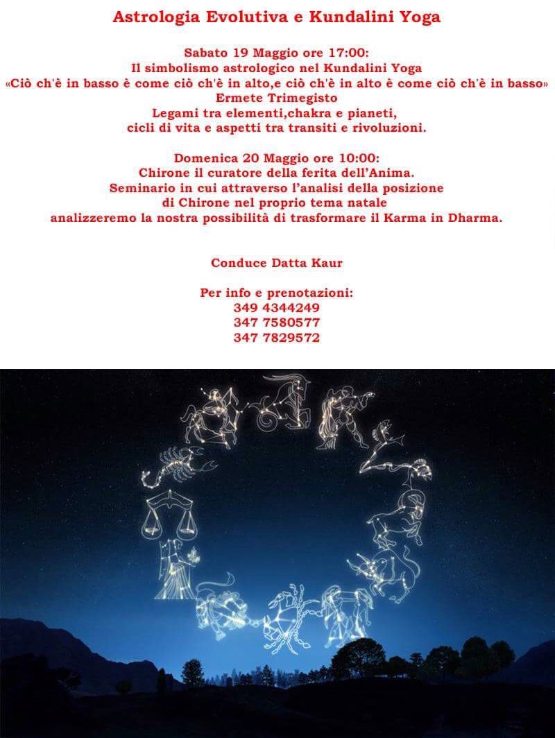 Astrologia  Evolutiva - Kundalini Yoga - Cagliari