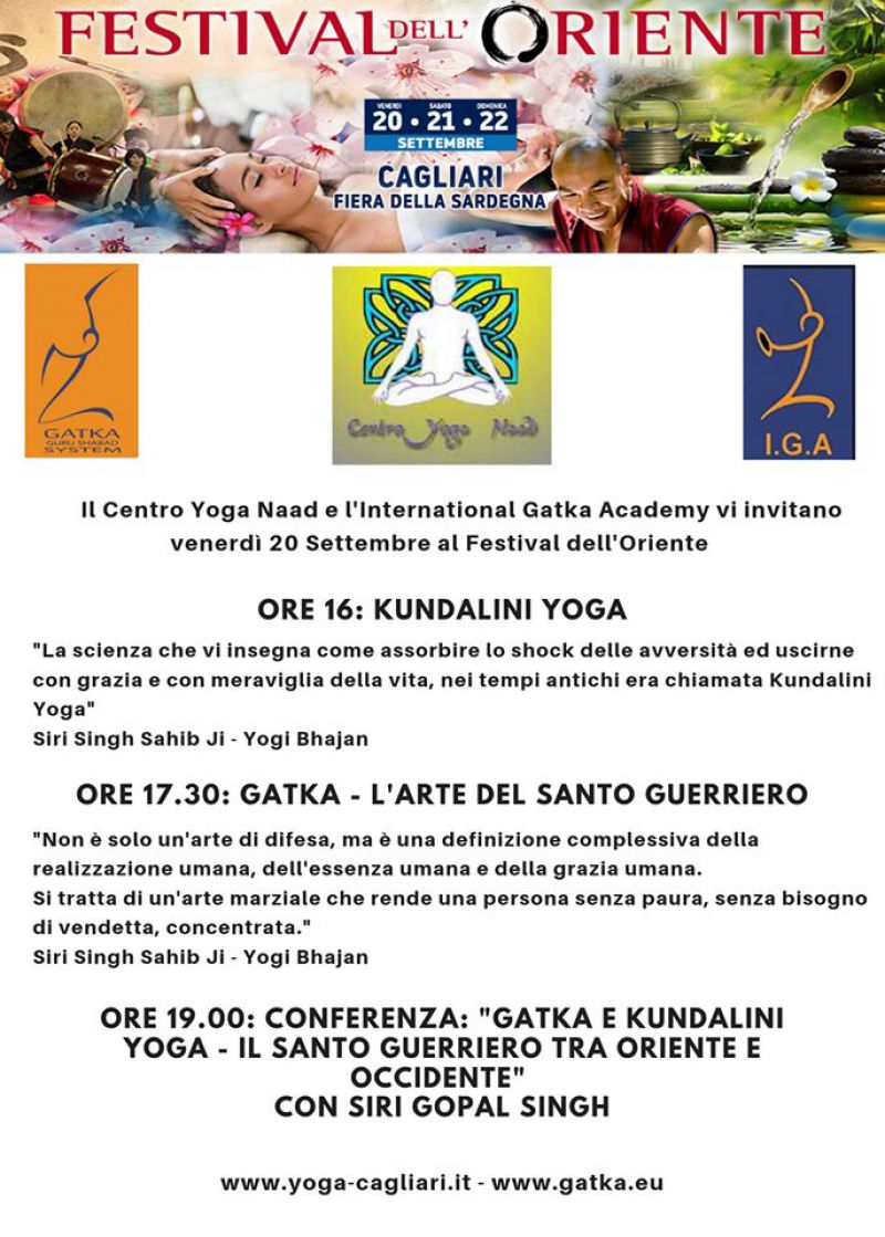 Siri Gopal Singh - Yoga e Gatka al Festival dell'Oriente a Cagliari