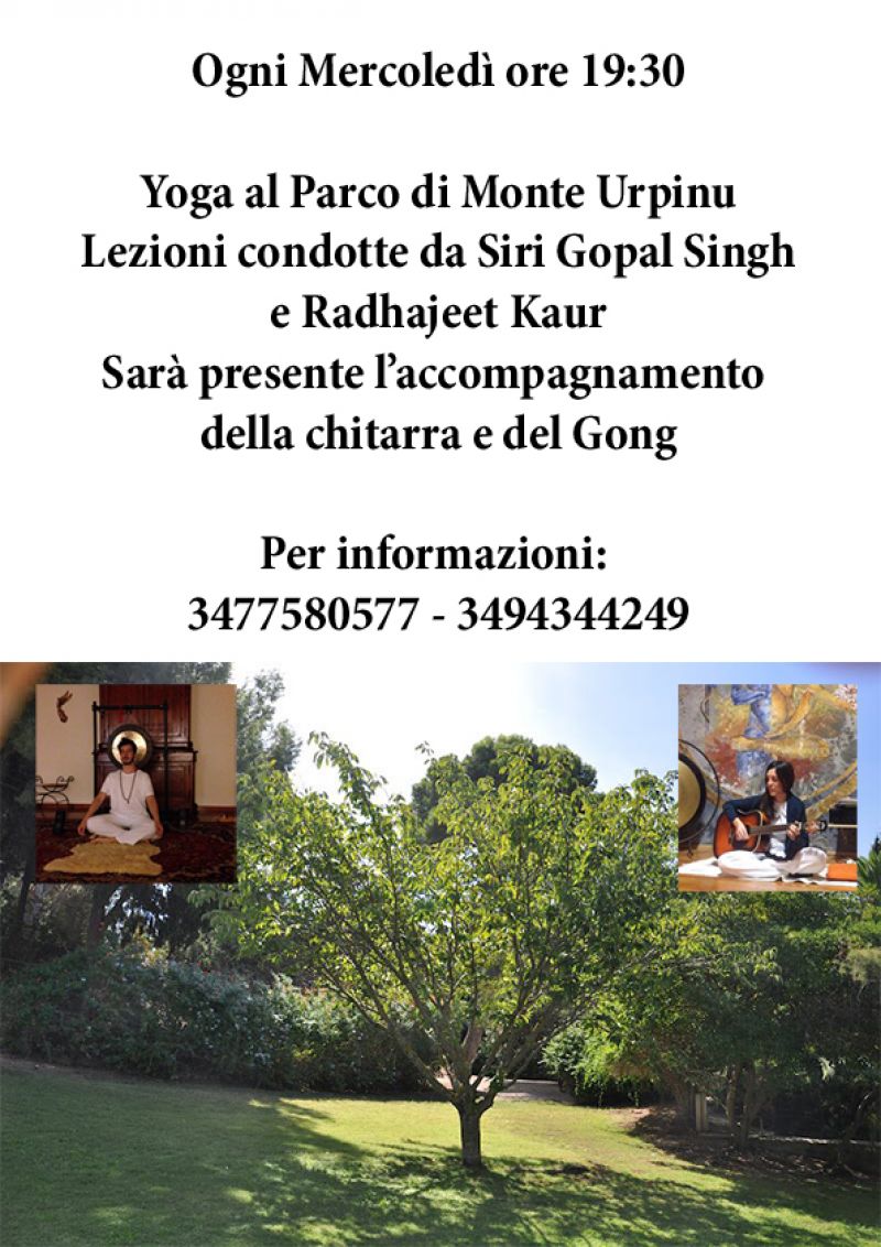 Yoga al Parco di Monte Urpinu - Cagliari - Mercoledì 30 Agosto 2017