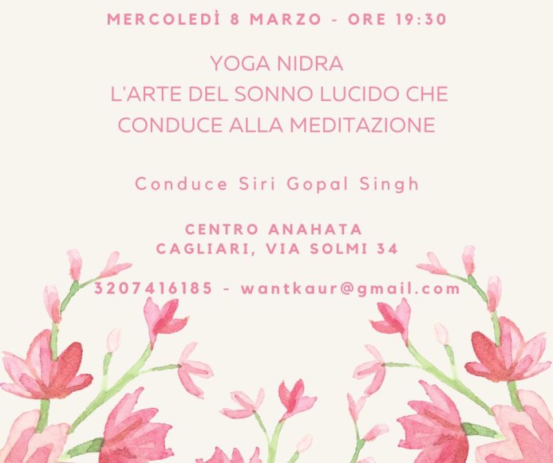Yoga Nidra - Mercoledì 8 Marzo 2023