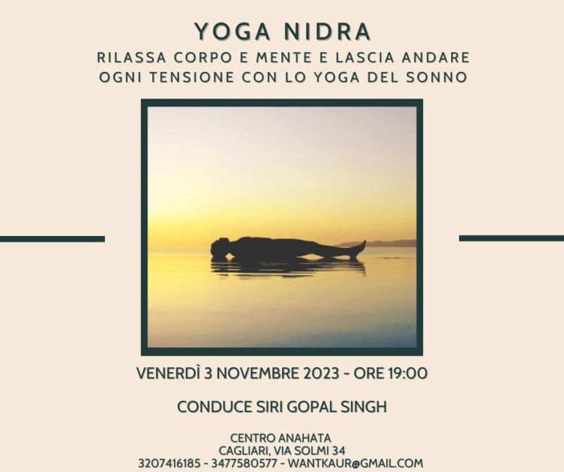 Yoga Nidra - Venerdì 3 Novembre 2023