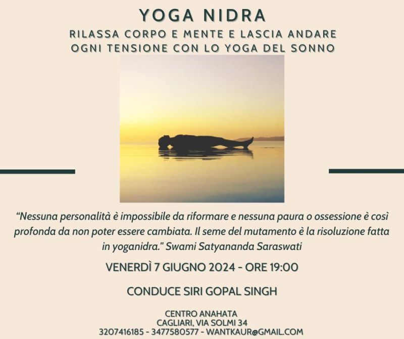 Yoga Nidra Venerdi 7 Giugno 2024 Yoga Nidra Venerd I 7 Giugno 2024 167 Yoga Nidra - Venerdì 7 Giugno 2024
