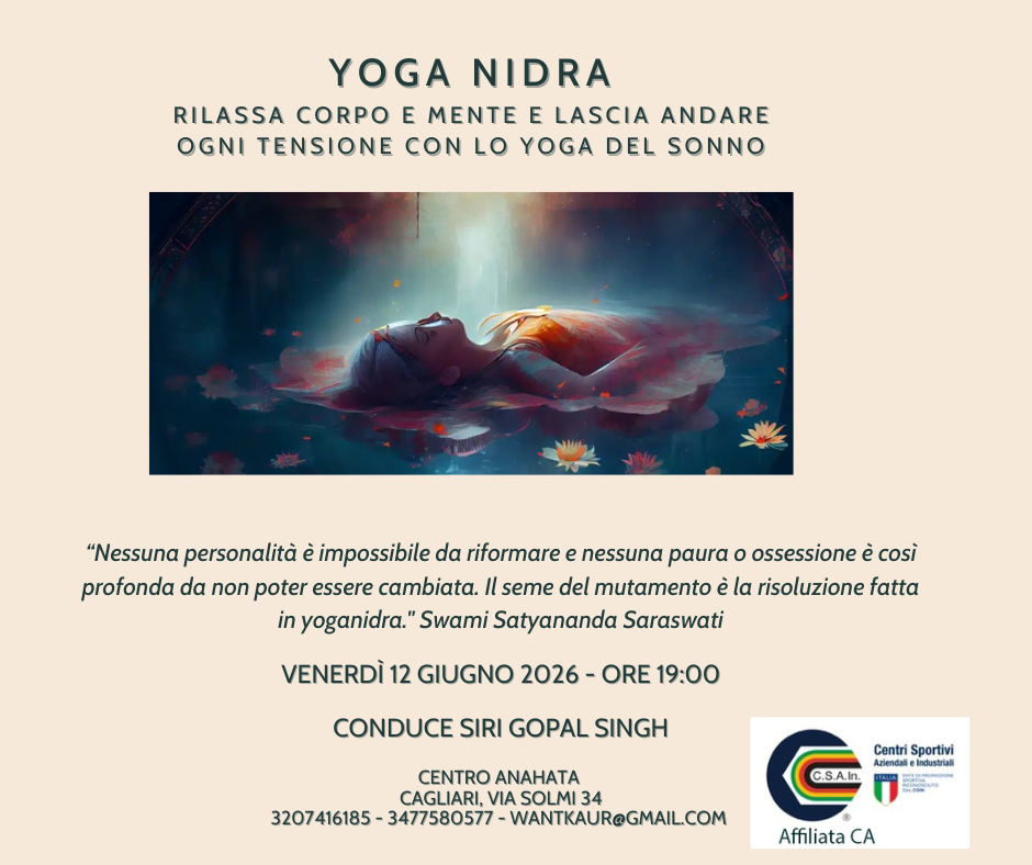 Yoga Nidra - Venerdì 16 giugno 2026